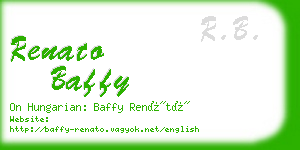 renato baffy business card